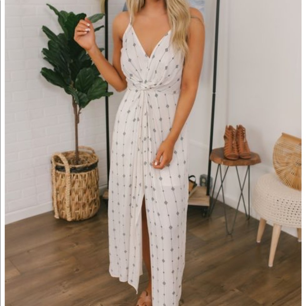 Magnolia Geo Stripe Maxi Dress